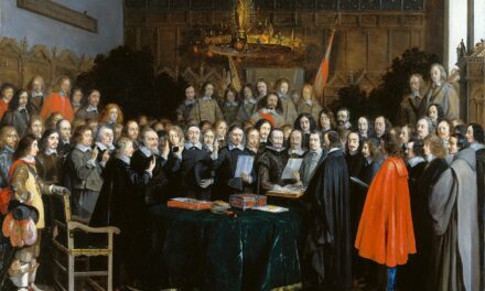 Image illustrant l'article Westfaelischer_Friede_in_Muenster_(Gerard_Terborch_1648) de Clio Lycee
